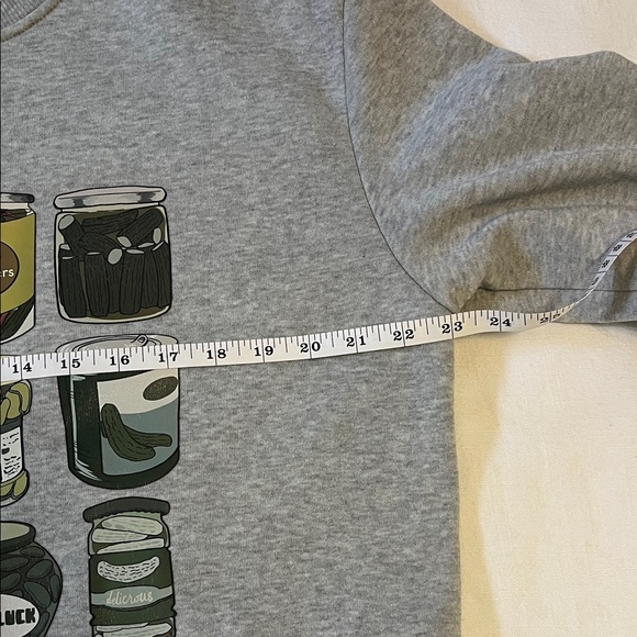 SHEIN Gray Graphic Women's Sweater - Picture 3 of 5